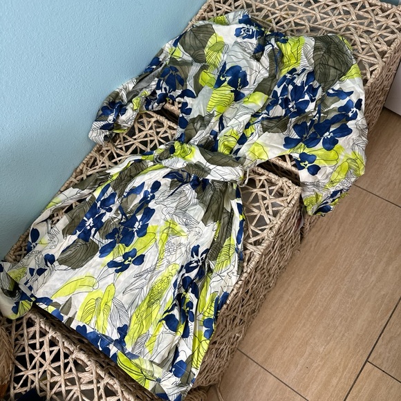 FLORAL BELTED DRESS - Picture 10 of 11